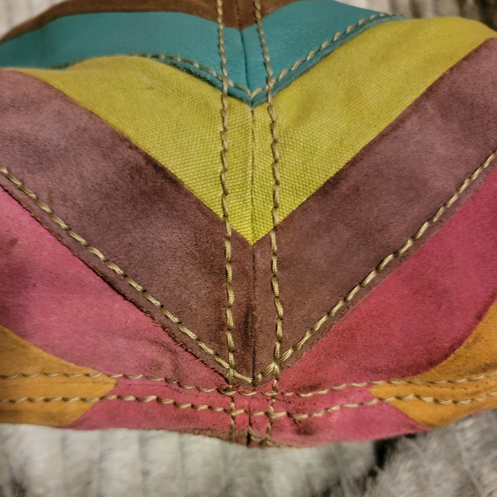 FOSSIL Boho Y2k HOBO Bag Leather/Suede - Picture 10 of 14